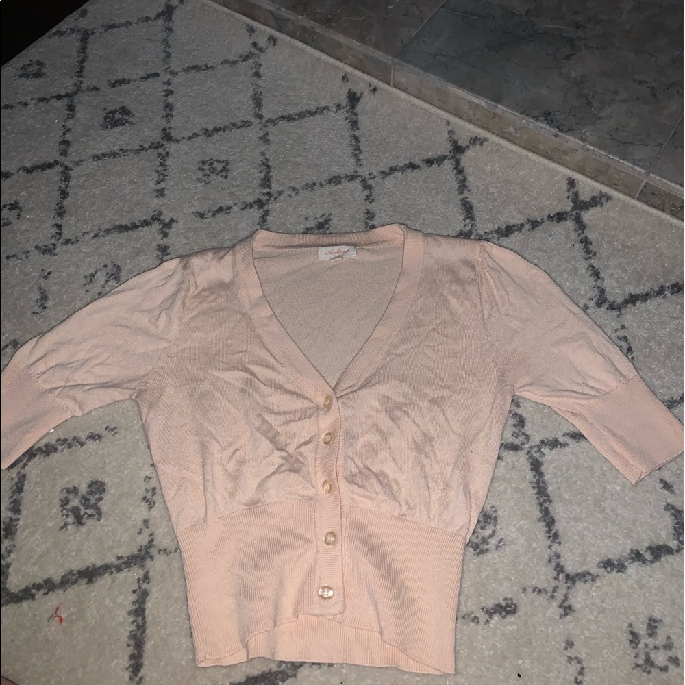 Cute blush pink crop top